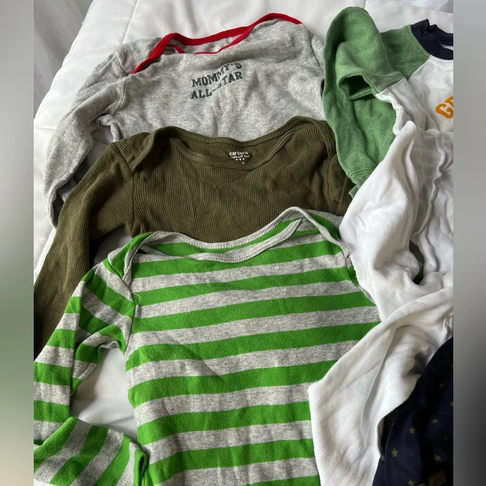 Carters Assorted Long Sleeve Onesie Tops and Pull on Sweats All Cotton